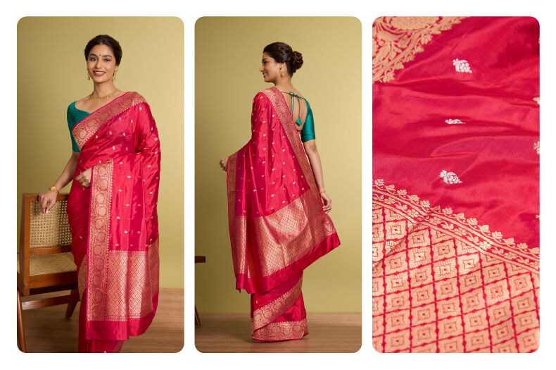 Unveiling Taneira's Stunning Pink Saree Collection